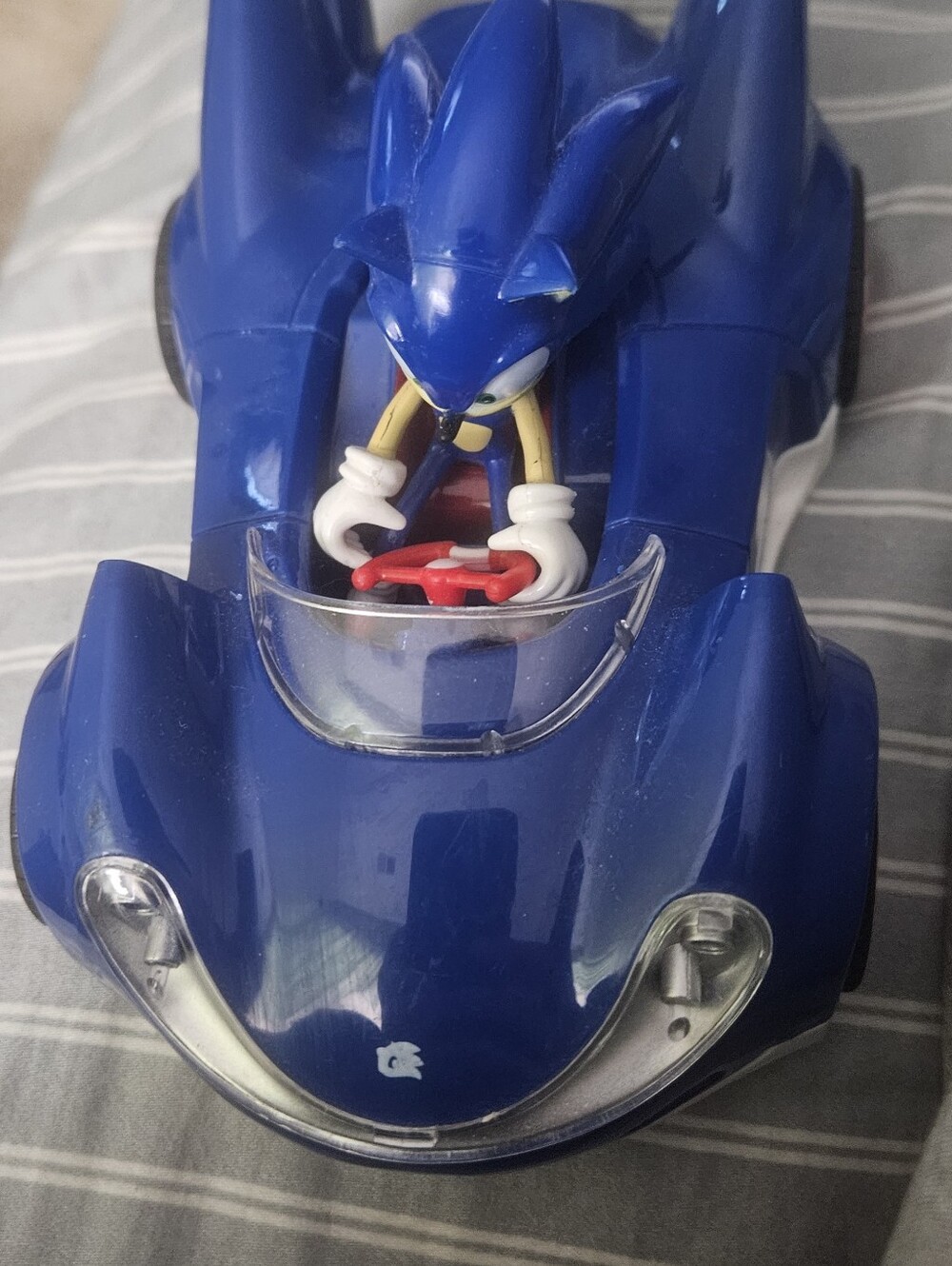 Blue Sonic Character Race Car Toy - Licensed Kids Vehicle